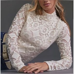 Maeve by Anthropologie Lace Top
